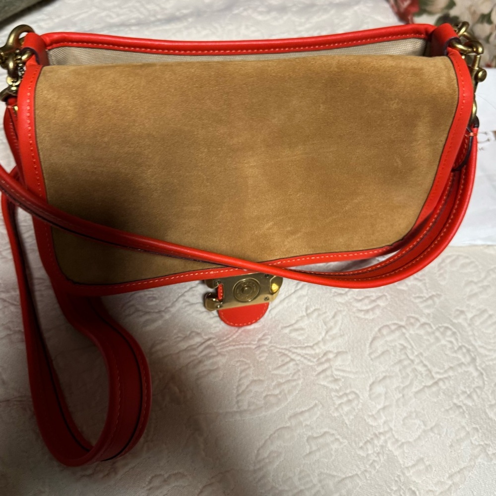 Coach Tabby in orange soft leather - Picture 10 of 16